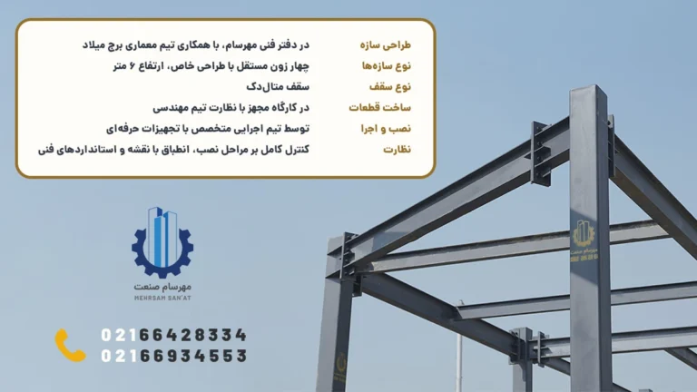 طراحی، ساخت و اجرای سازه فودهال برج میلاد