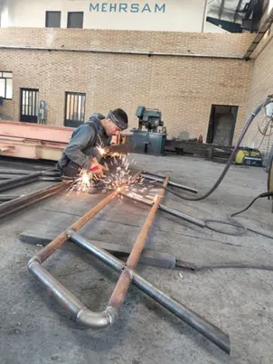 ساخت هندریل صنعتی در کارخانه مهرسام صنعت